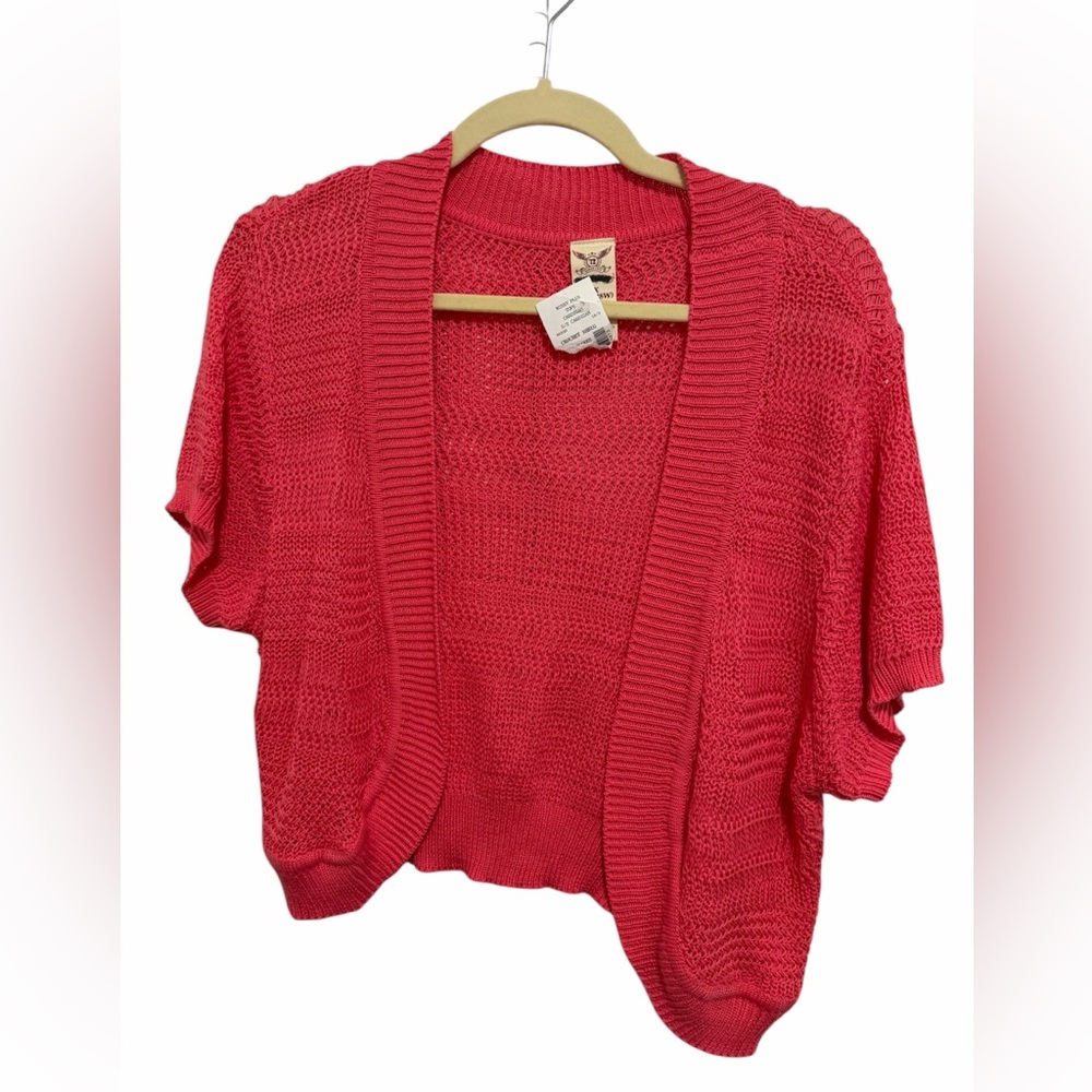 Faded Glory Women's Vibrant Pink Open Cardigan